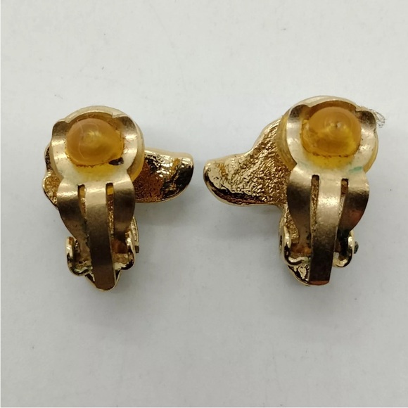 Chanel Black & Green Camilla Flower Earrings - Picture 4 of 8